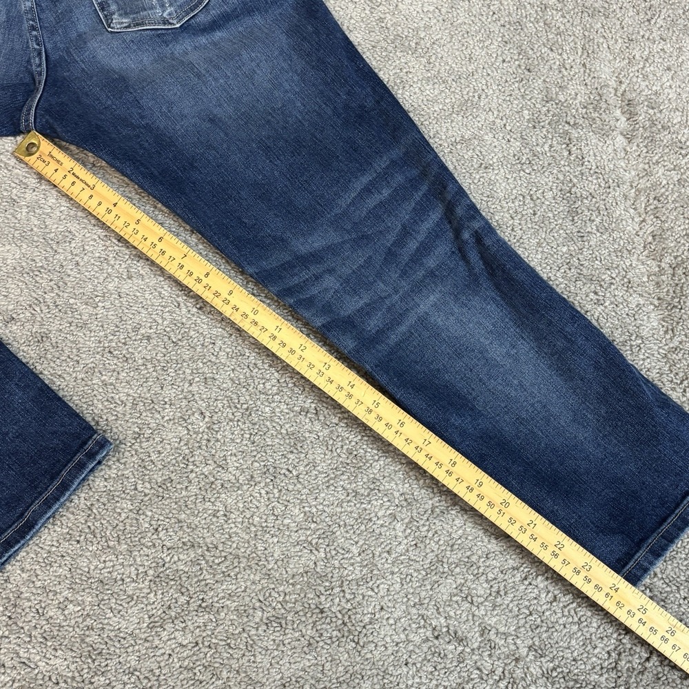 Buckle Black Fit 76 Skinny Jeans Women 30 Blue Faded Candiani Italian Denim Moto - Picture 10 of 12